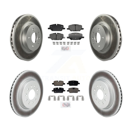 Front Rear Ceramic Pads And Coated Disc Brake Rotors Kit For Cadillac CT4 KGA-107537