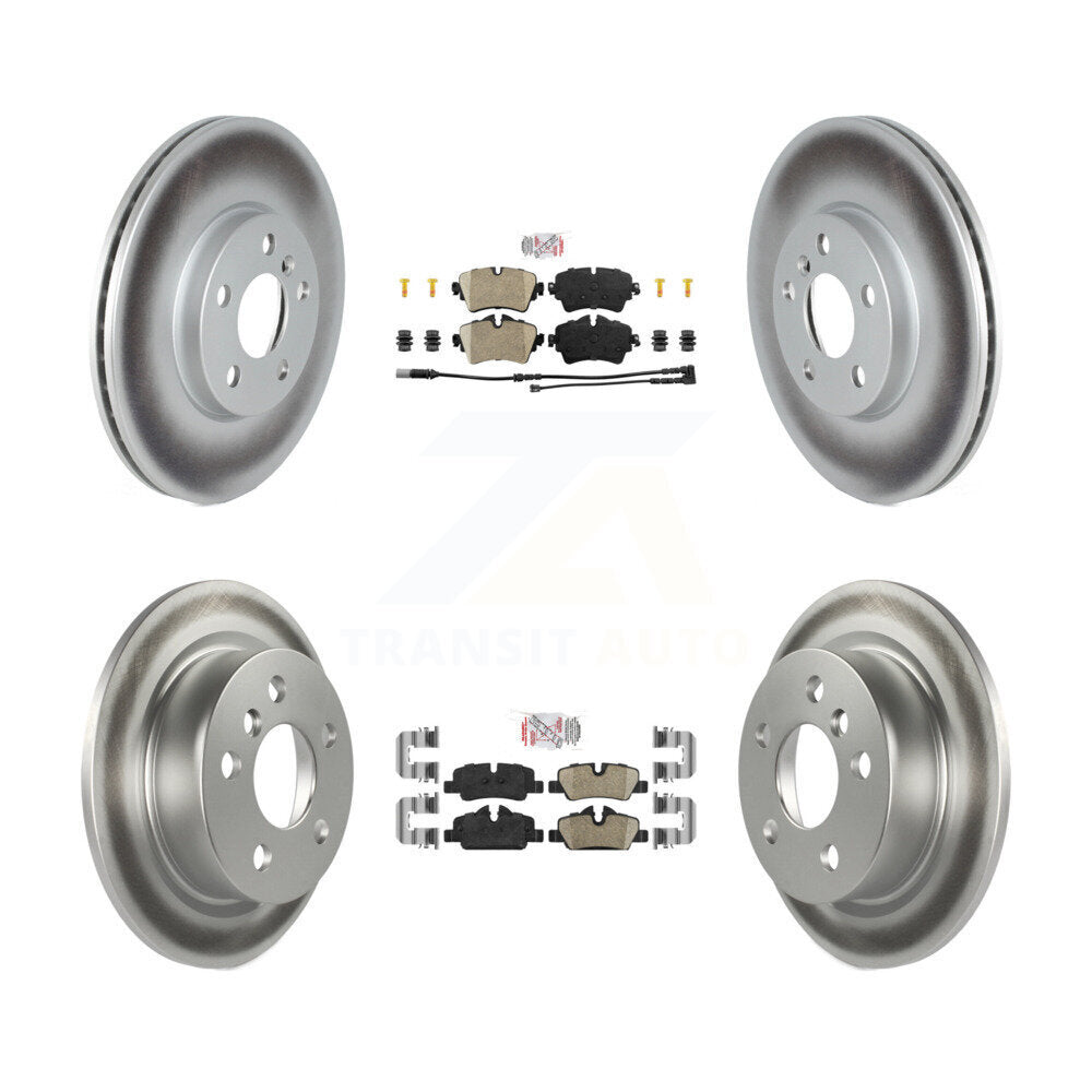 Front Rear Ceramic Pad Coated Disc Brake Rotor Kit For 2022 Mini Cooper S with GAS engine KGA-107559