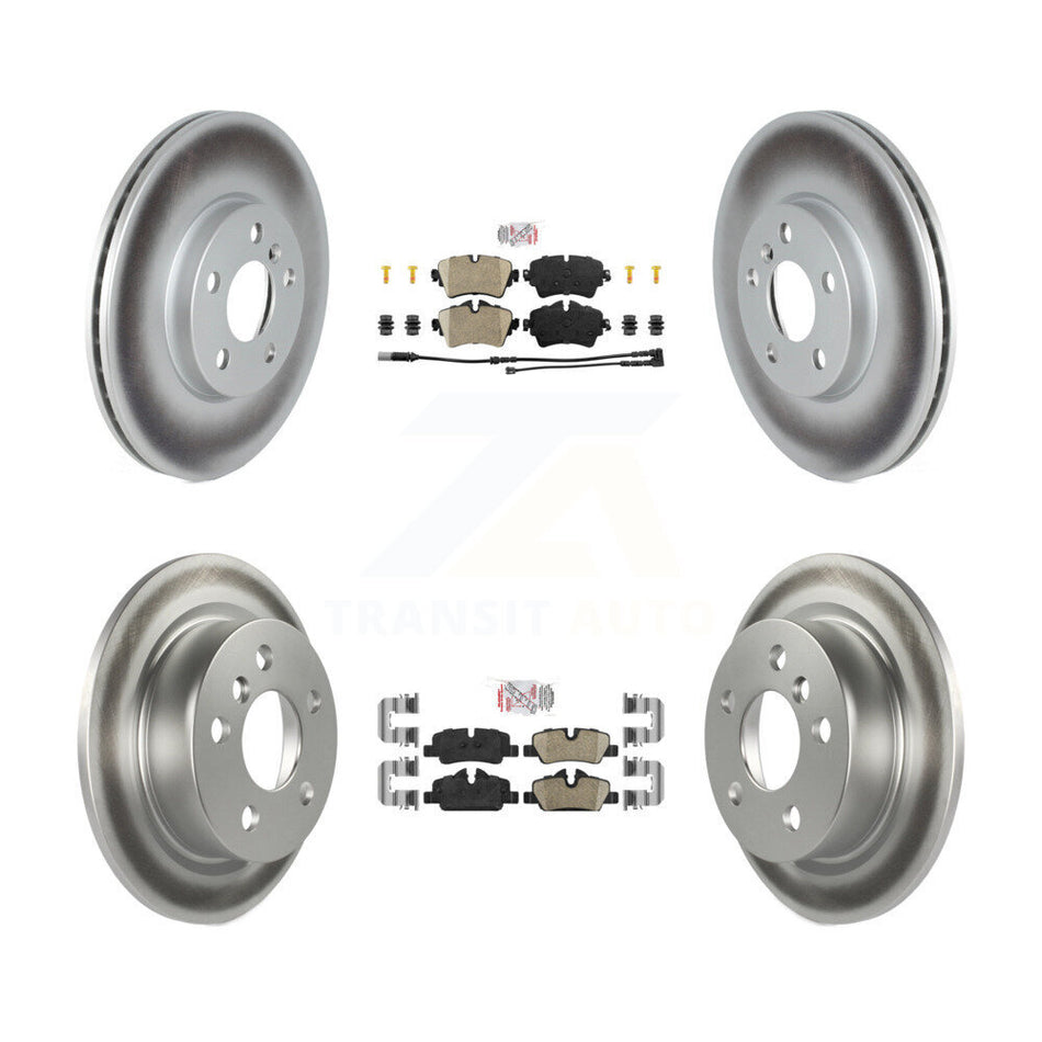 Front Rear Ceramic Pad Coated Disc Brake Rotor Kit For 2022 Mini Cooper S with GAS engine KGA-107559