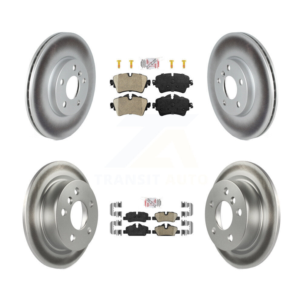 Front Rear Ceramic Pad Coated Disc Brake Rotor Kit For 2022 Mini Cooper S with GAS engine KGA-107560