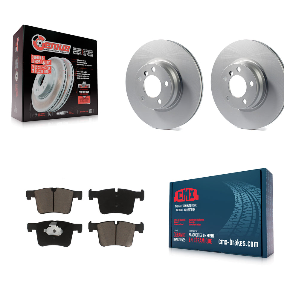 Front Coated Disc Brake Rotors And Ceramic Pads Kit For BMW 328i xDrive 428i Gran Coupe 228i 330e KGC-100083
