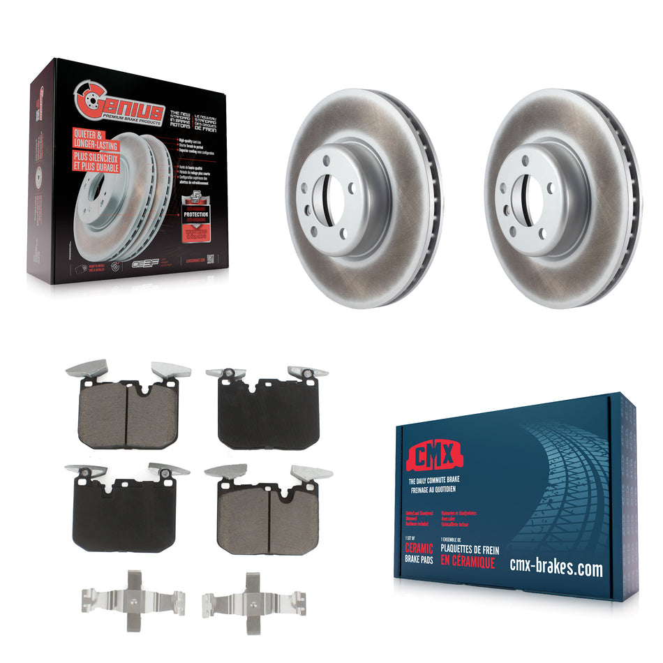 Front Coated Disc Brake Rotors And Ceramic Pads Kit For BMW 328i 428i 330i xDrive 335i Gran Coupe 228i 440i 340i M240i 435i ActiveHybrid 3 GT KGC-100088