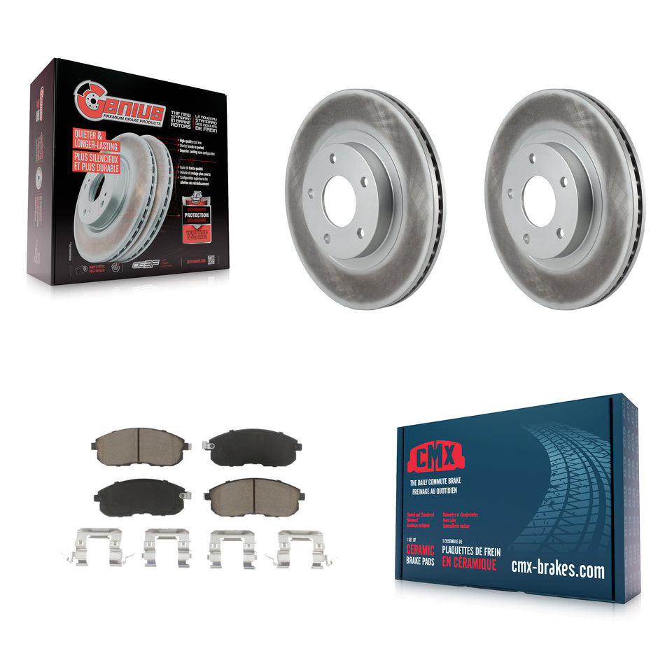 Front Coated Disc Brake Rotors And Ceramic Pads Kit For Nissan Altima Maxima INFINITI I35 KGC-100123