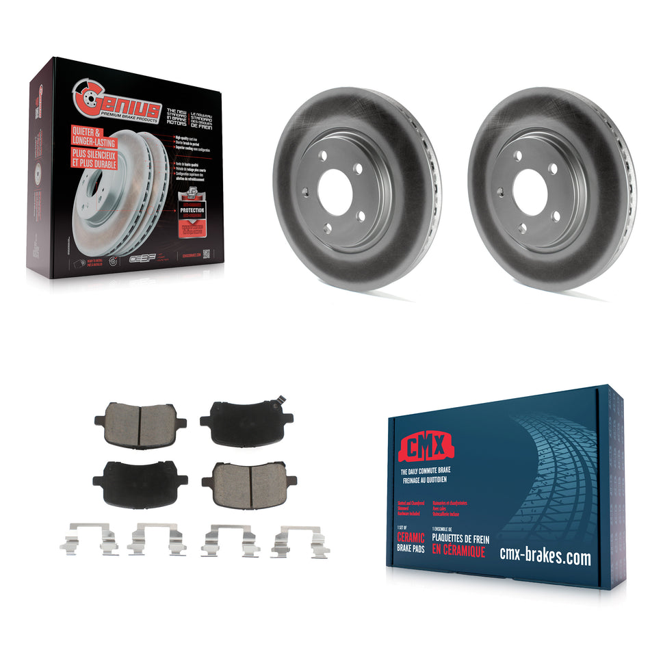 Front Coated Disc Brake Rotors And Ceramic Pads Kit For Chevrolet Cobalt Malibu Saturn Ion HHR Pontiac G6 Pursuit KGC-100188