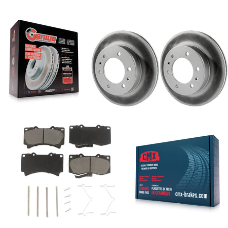 Front Coated Disc Brake Rotors And Ceramic Pads Kit For Hummer H3 H3T KGC-100299