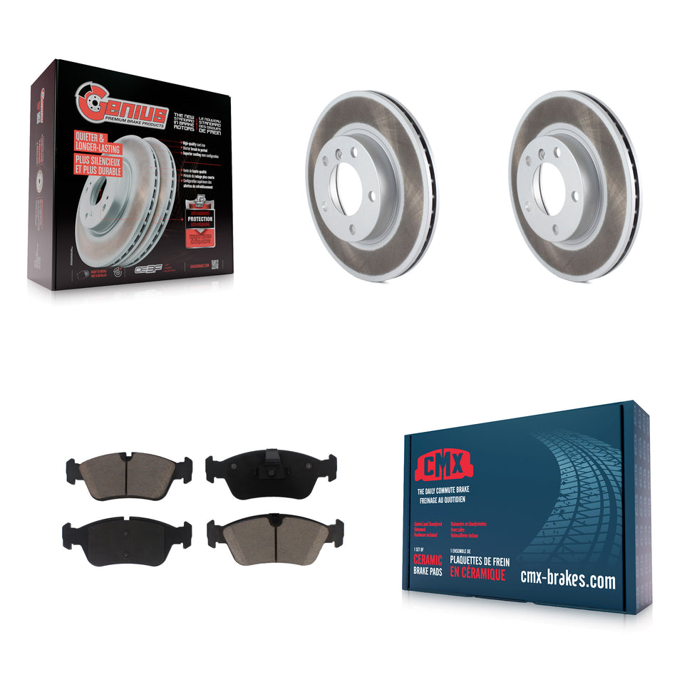 Front Coated Disc Brake Rotors And Ceramic Pads Kit For BMW Z3 Z4 323i 323Ci 328i 318i 323is 328is 318is 320i KGC-100318