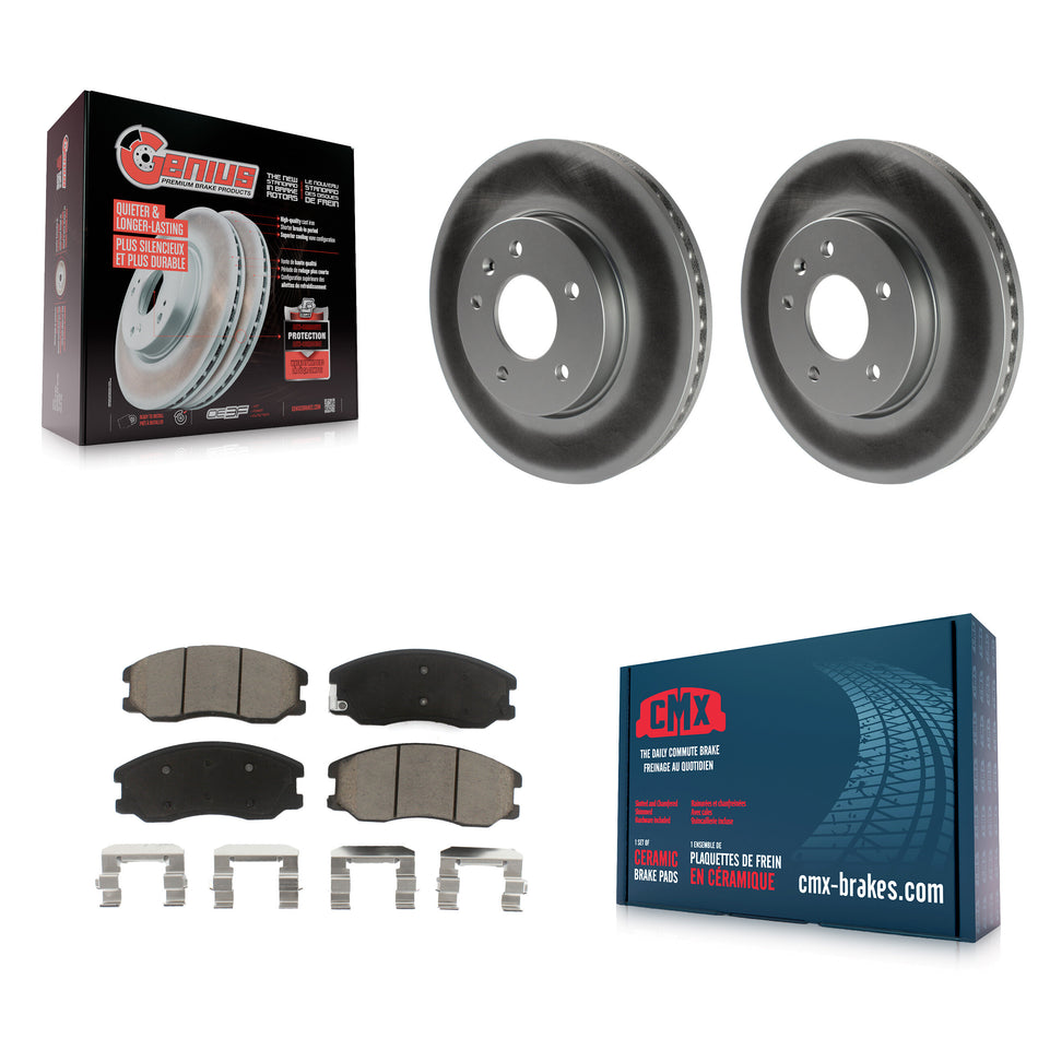 Front Coated Disc Brake Rotors And Ceramic Pads Kit For Chevrolet Equinox Saturn Vue Captiva Sport Pontiac Torrent Suzuki XL-7 KGC-100471
