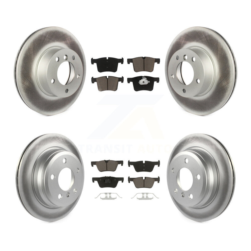 Front Rear Coated Disc Brake Rotors And Ceramic Pads Kit For BMW 328i xDrive 320i 330i 428i 430i Gran Coupe 328d GT KGC-100704