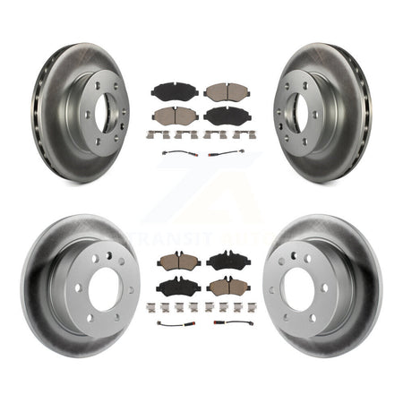 Front Rear Coated Disc Brake Rotors Ceramic Pad Kit For Sprinter 2500 Mercedes-Benz Dodge KGC-100759
