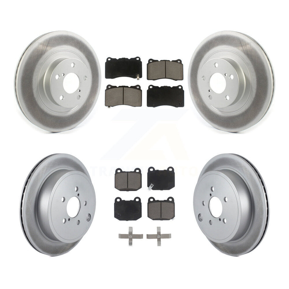 Front Rear Coat Disc Brake Rotor Ceramic Pad Kit For 2019 Toyota 86 Without Brembo Brakes KGC-100950