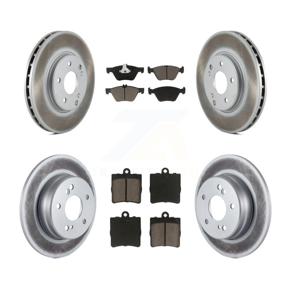 Front Rear Coated Disc Brake Rotors And Ceramic Pads Kit For Chrysler Crossfire Mercedes-Benz SLK320 KGC-100969