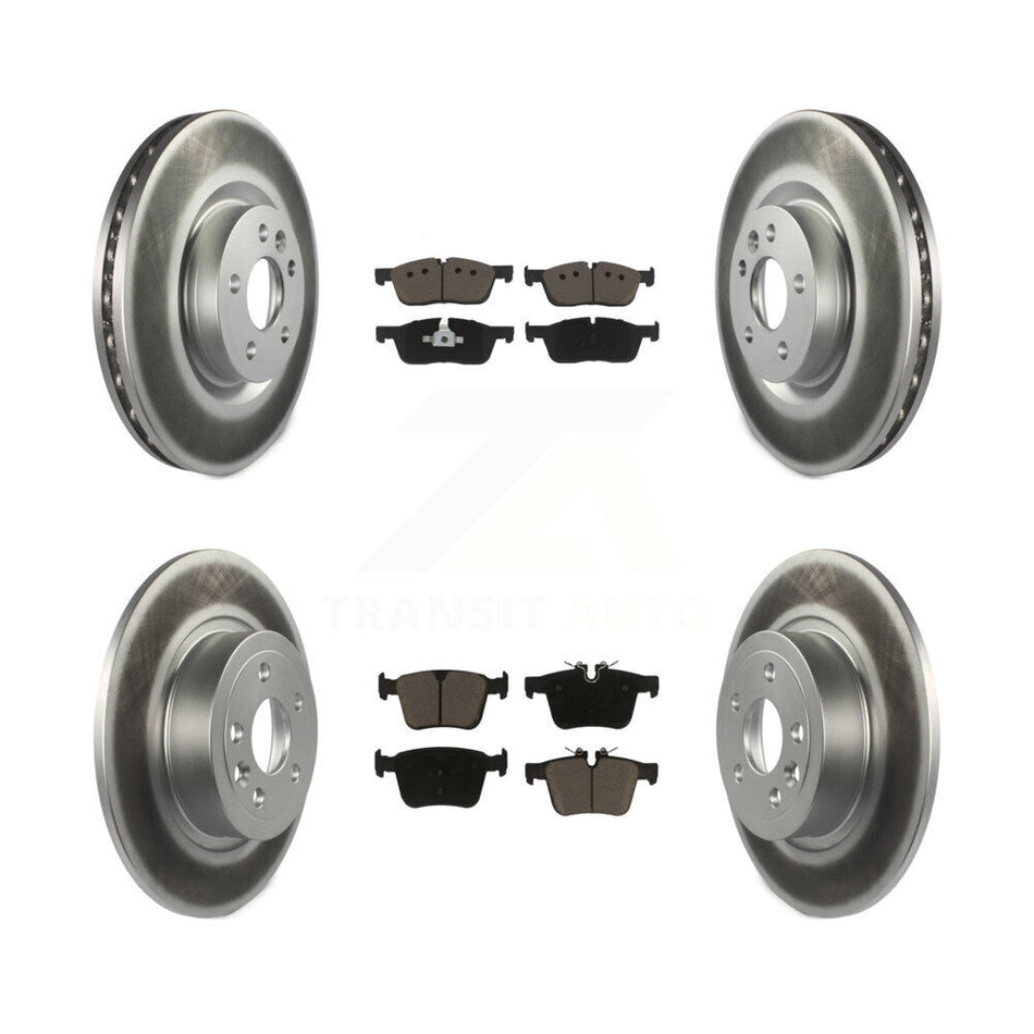 Front Rear Coated Disc Brake Rotors And Ceramic Pads Kit For Land Rover Range Evoque With 325mm Diameter Rotor KGC-100974