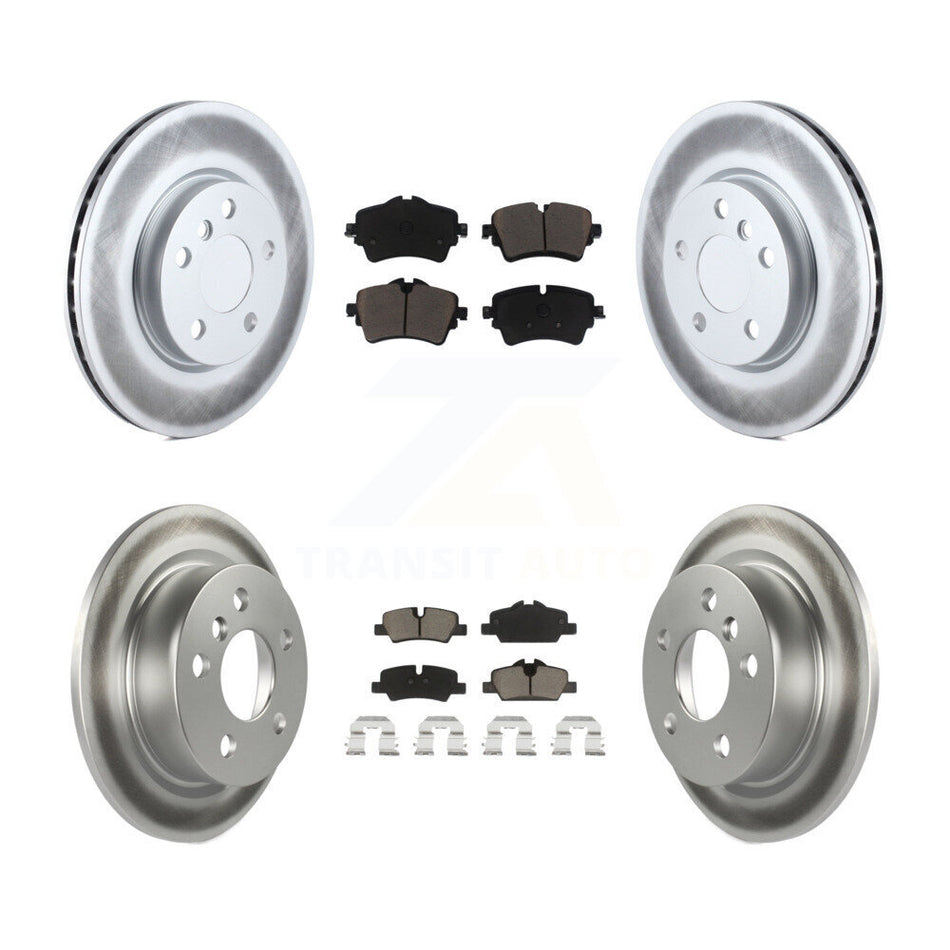 Front Rear Coated Disc Brake Rotors And Ceramic Pads Kit For Mini Cooper KGC-101064