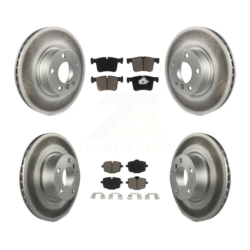 Front Rear Coated Disc Brake Rotors And Ceramic Pads Kit For 2012 BMW X3 From 10 11 KGC-101097
