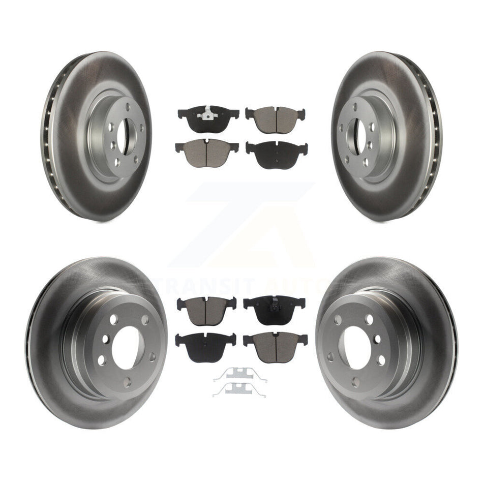 Front Rear Coated Disc Brake Rotors And Ceramic Pads Kit For 2009 BMW X6 xDrive35i From 10 08 KGC-101111
