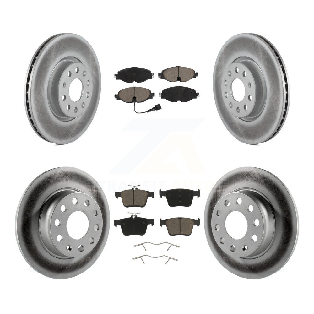 Front Rear Coat Brake Rotor Ceramic Pad Kit For Volkswagen Taos Audi A3 Quattro Sportback KGC-101325