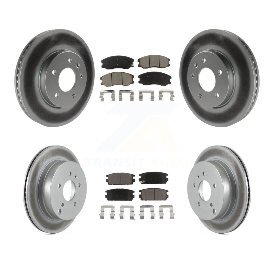 Front Rear Coated Disc Brake Rotors And Ceramic Pads Kit For Chevrolet Equinox Saturn Vue Captiva Sport Pontiac Torrent Suzuki XL-7 KGC-101354