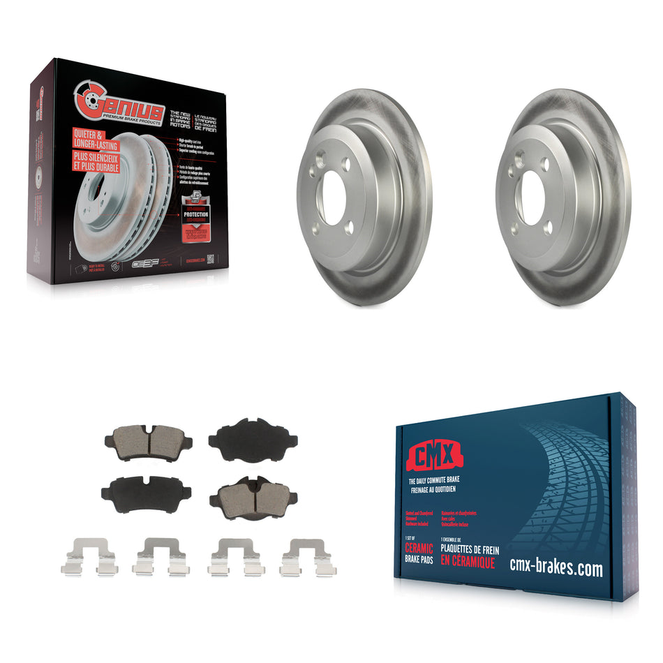 Rear Coated Disc Brake Rotors And Ceramic Pads Kit For Mini Cooper KGC-101431