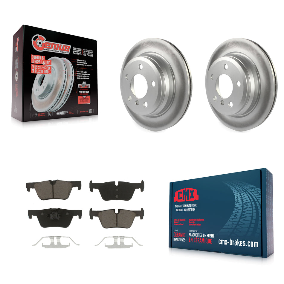 Rear Coated Disc Brake Rotors And Ceramic Pads Kit For BMW 328i xDrive 320i 330i 428i 430i Gran Coupe GT 328d KGC-101502