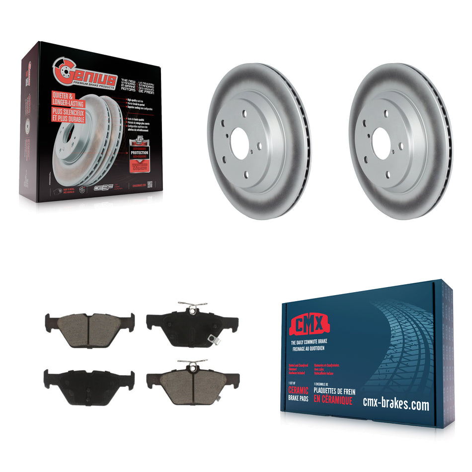 Rear Coated Disc Brake Rotors And Ceramic Pads Kit For Subaru Forester KGC-101516