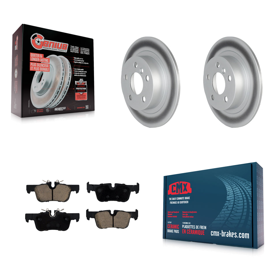 Rear Coat Disc Brake Rotors Ceramic Pad Kit For Mini Cooper Countryman Clubman BMW i3 i3s KGC-101529