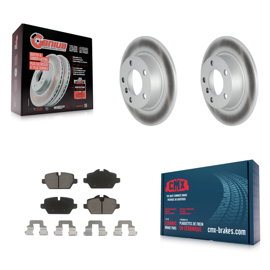 Rear Coated Disc Brake Rotors And Ceramic Pads Kit For Mini Cooper Countryman Paceman KGC-101570