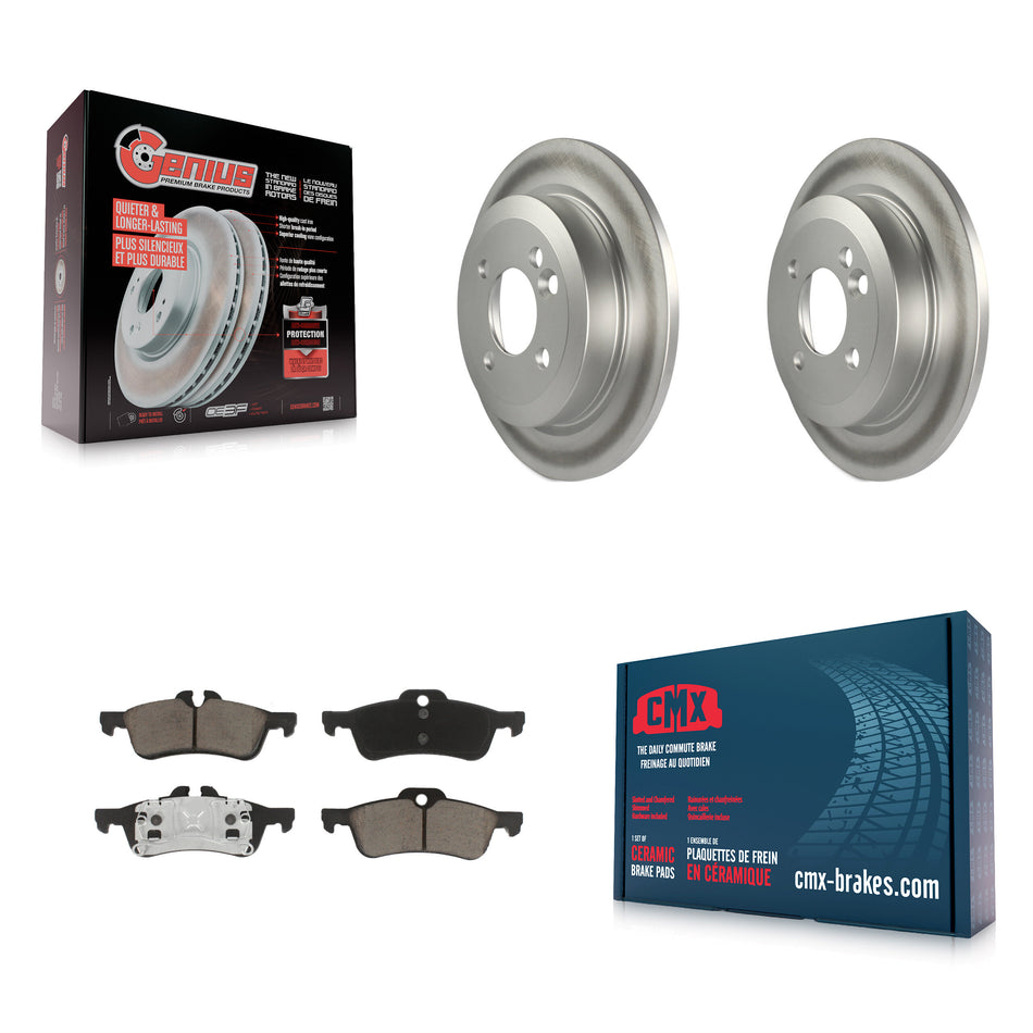 Rear Coated Disc Brake Rotors And Ceramic Pads Kit For Mini Cooper KGC-101579