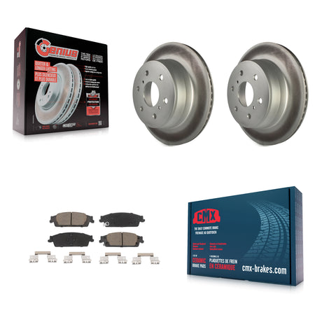 Rear Coat Brake Rotor Ceramic Pad Kit For Chevrolet GMC Silverado 1500 Sierra Tahoe Yukon KGC-101606