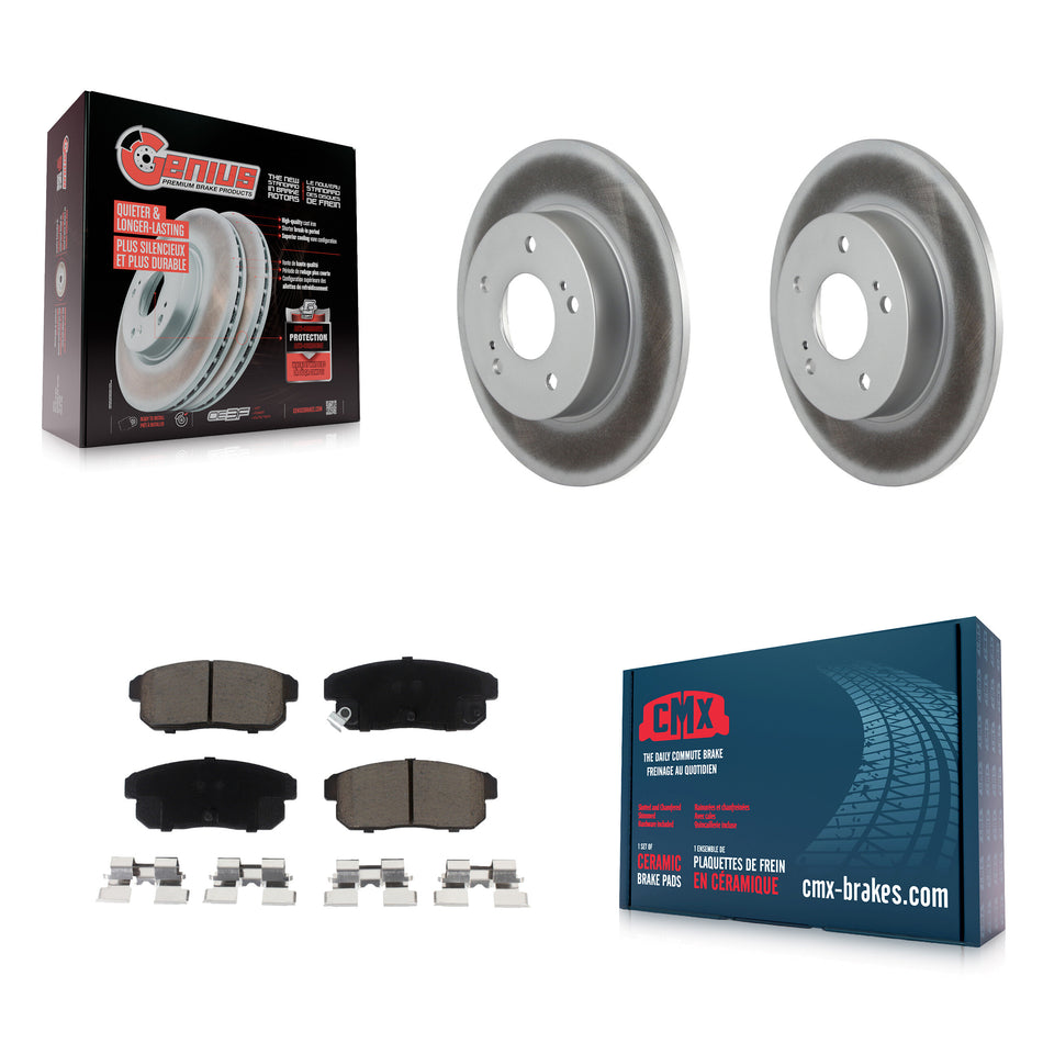 Rear Coated Disc Brake Rotors And Ceramic Pads Kit For Nissan Maxima INFINITI I35 I30 KGC-101714