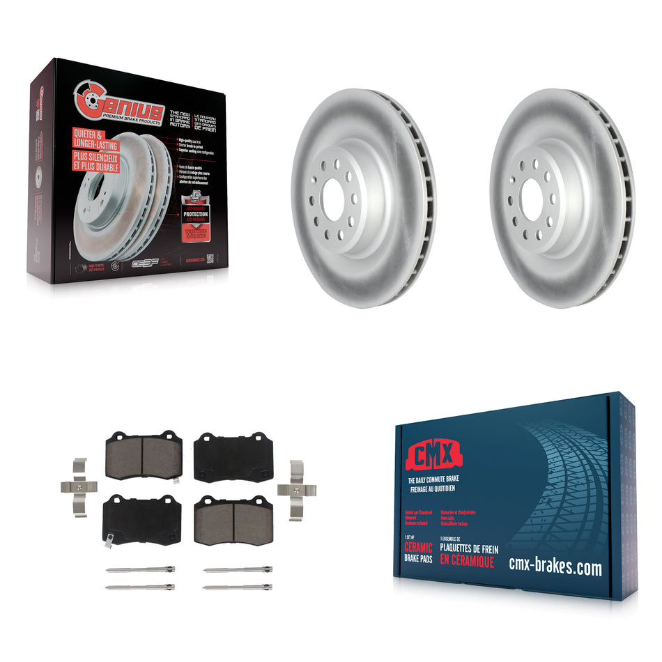 Rear Coated Disc Brake Rotors And Ceramic Pads Kit For 2016 Tesla S From 04 16 KGC-101850
