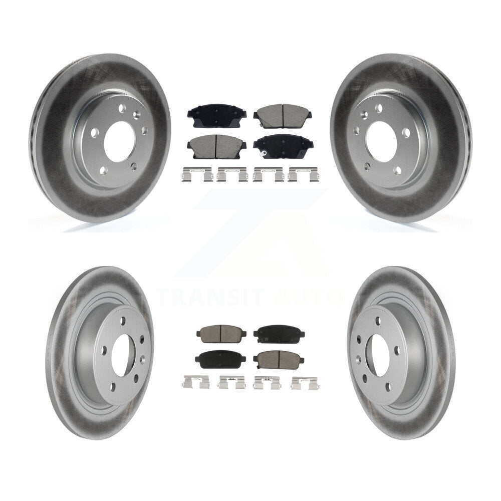 Front Rear Coat Brake Rotor Ceramic Pad Kit For Chevrolet Cruze Buick Verano Orlando Volt KGC-102506