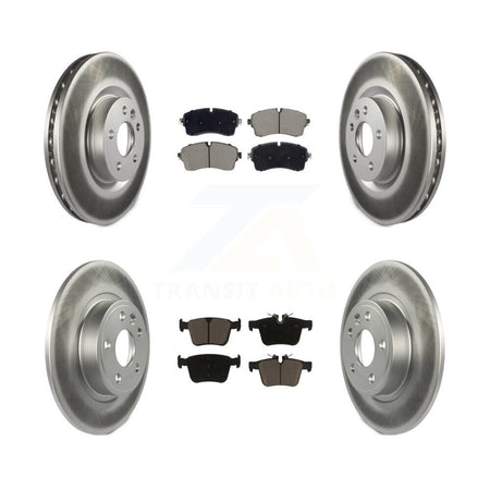 Front Rear Coated Disc Brake Rotors And Ceramic Pads Kit For Jaguar E-Pace KGC-102510