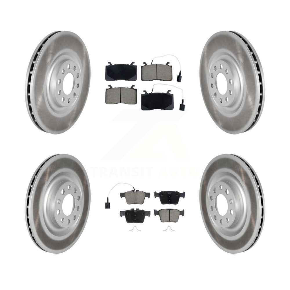 Front Rear Coated Disc Brake Rotors And Ceramic Pads Kit For Alfa Romeo Stelvio Giulia KGC-102518