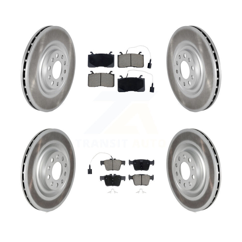 Front Rear Coated Disc Brake Rotors And Ceramic Pads Kit For Alfa Romeo Stelvio Giulia KGC-102518