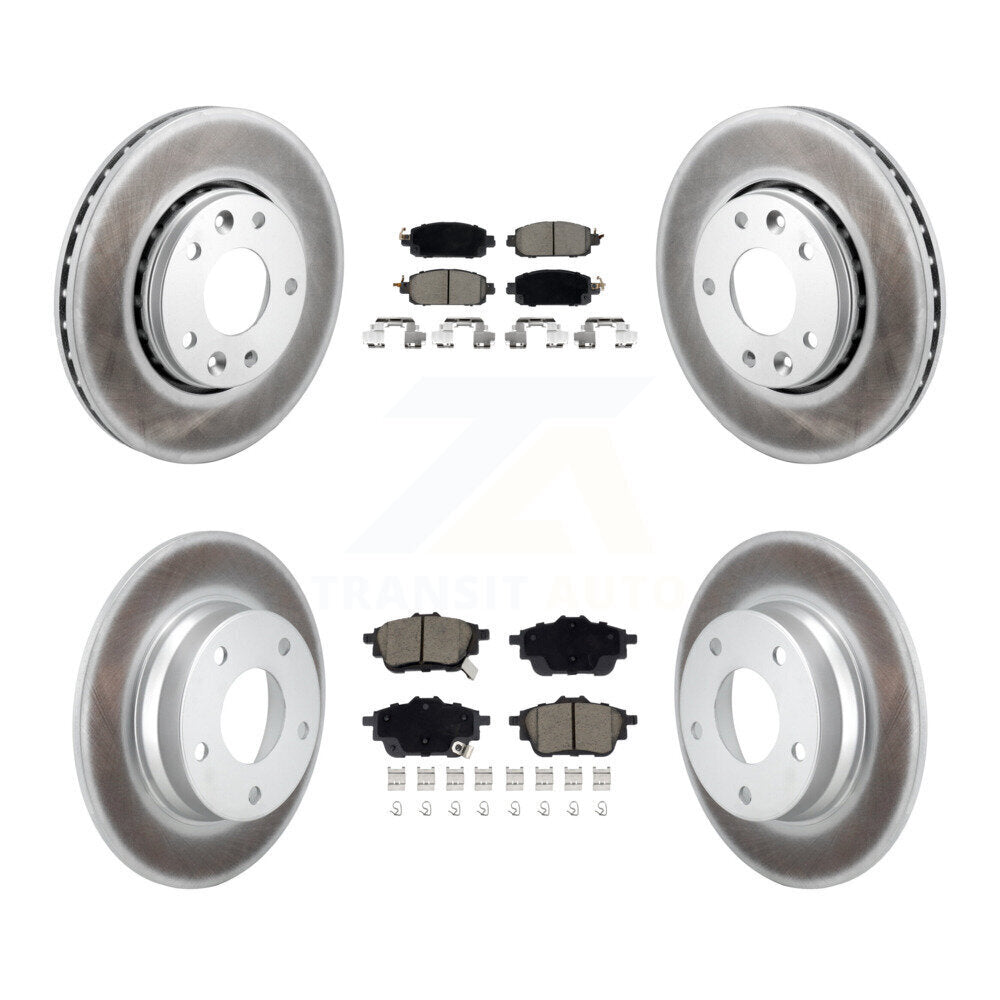 Front Rear Coat Brake Rotors Ceramic Pad Kit For 2020-2023 Nissan Sentra Disc rear brakes KGC-102524