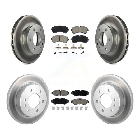 Front Rear Coated Brake Rotor & Ceramic Pad Kit For Mercedes-Benz Sprinter 2500 3500 4500 KGC-102529