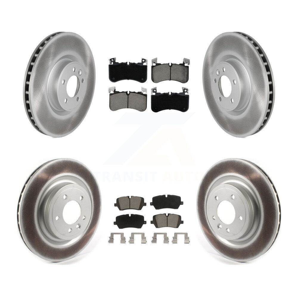 Front Rear Coated Disc Brake Rotors And Ceramic Pads Kit For Land Rover Range KGC-102540