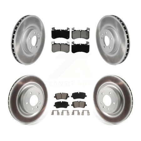 Front Rear Coated Disc Brake Rotors And Ceramic Pads Kit For Land Rover Range KGC-102540