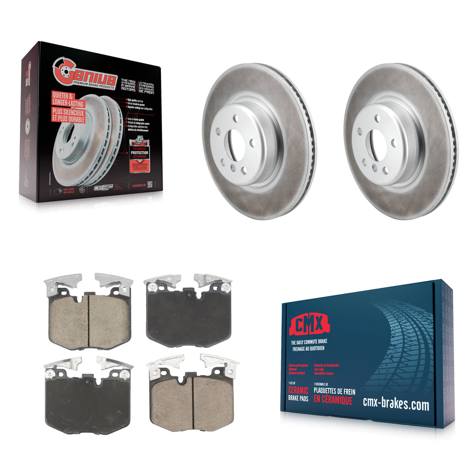 Front Coated Disc Brake Rotors And Ceramic Pads Kit For Toyota GR Supra KGC-102601