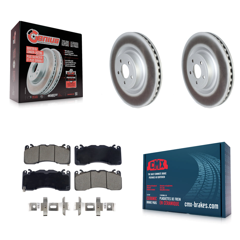 Front Coated Disc Brake Rotors And Ceramic Pads Kit For Ford Mustang KGC-102609