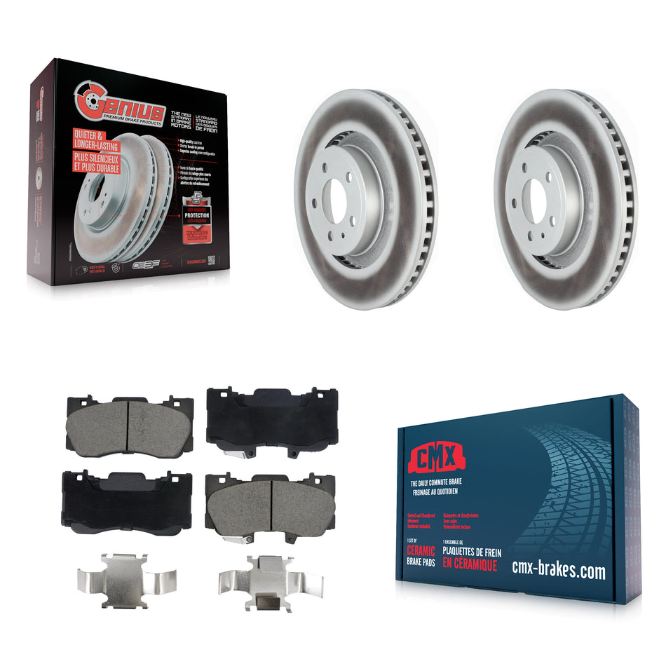 Front Coated Disc Brake Rotors And Ceramic Pads Kit For Ford Mustang KGC-102611
