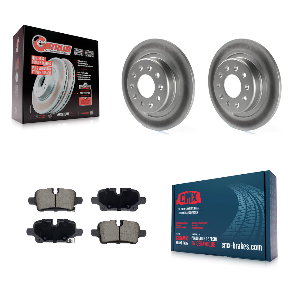 Rear Coated Disc Brake Rotor And Ceramic Pad Kit For Chevrolet Equinox GMC Terrain Malibu KGC-102639