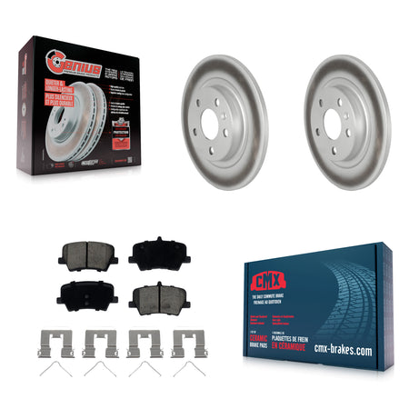 Rear Coat Brake Rotor Ceramic Pad Kit For 19-23 Volvo XC40 With 280mm Diameter KGC-102641