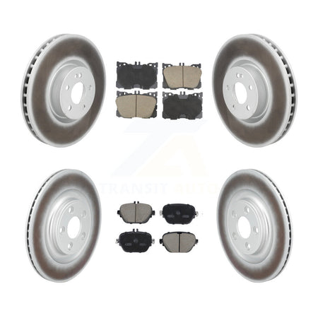 Front Rear Coated Brake Rotors Ceramic Pad Kit For Mercedes-Benz E400 E450 E43 AMG CLS450 KGC-102680