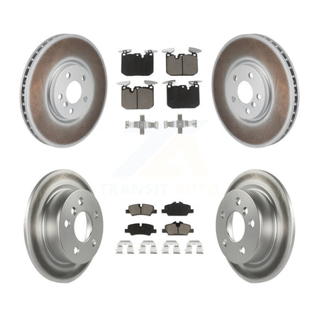 Front Rear Coated Disc Brake Rotors And Ceramic Pads Kit For Mini Cooper KGC-102685