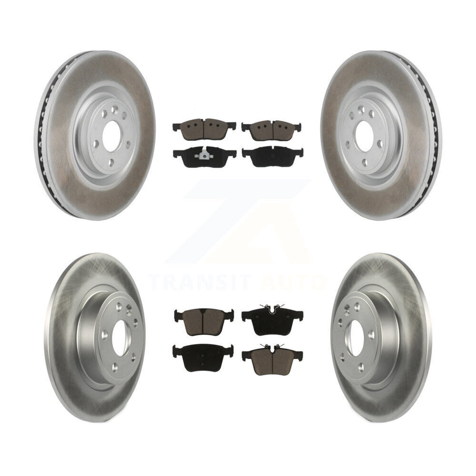 Front Rear Coat Brake Rotors Ceramic Pad Kit For Land Rover Discovery Sport Jaguar E-Pace KGC-102686