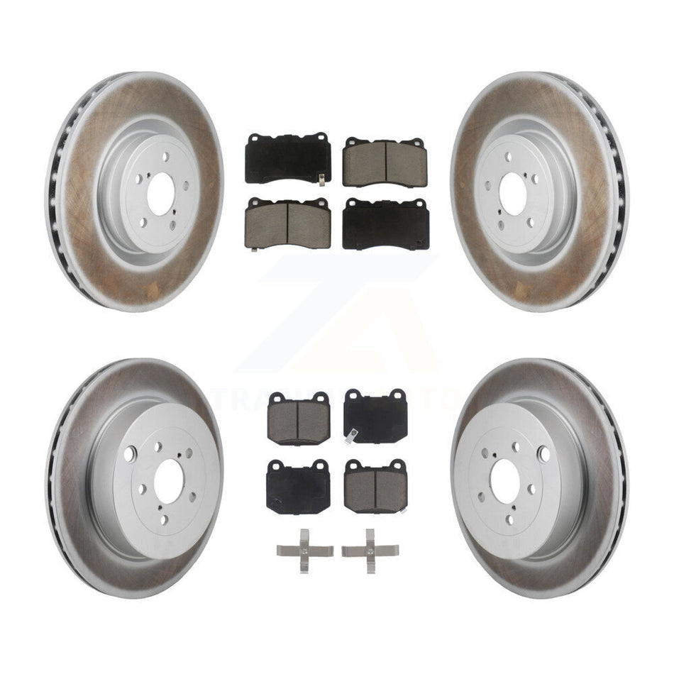 Front Rear Coated Brake Rotor Ceramic Pad Kit For Subaru BRZ Toyota 86 With Brembo Brakes KGC-102693