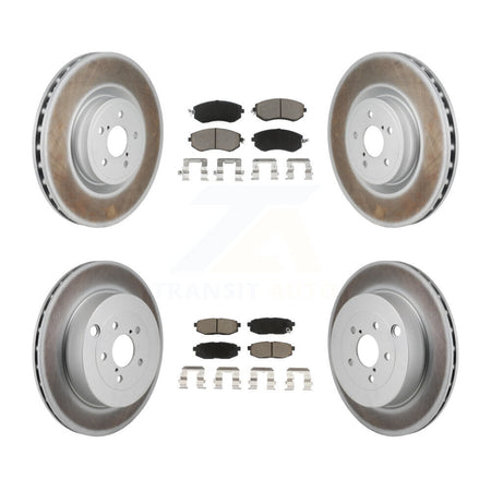 Front Rear Coat Brake Rotor Ceramic Pad Kit For 2019 Toyota 86 Base GT With Brembo Brakes KGC-102695