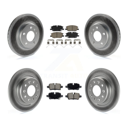 Front Rear Coat Disc Brake Rotor Ceramic Pad Kit For Chevrolet Equinox GMC Terrain Malibu KGC-102696