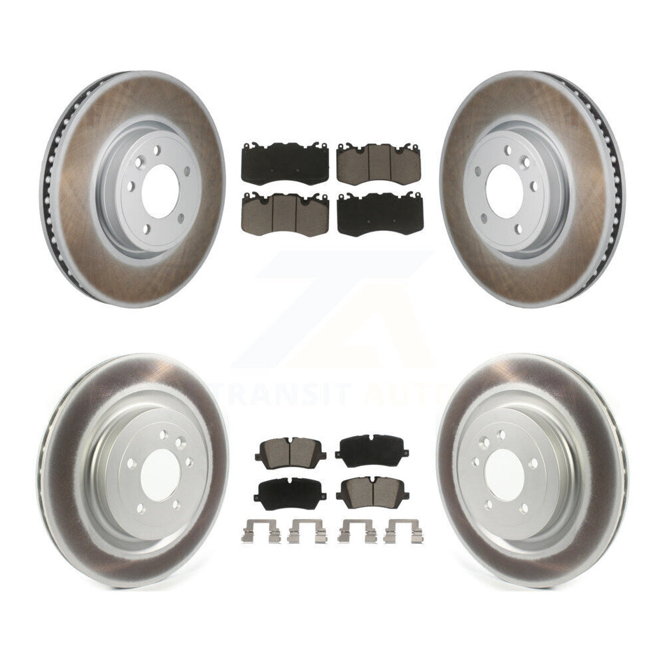 Front Rear Coated Disc Brake Rotors And Ceramic Pads Kit For Land Rover Range Sport KGC-102733